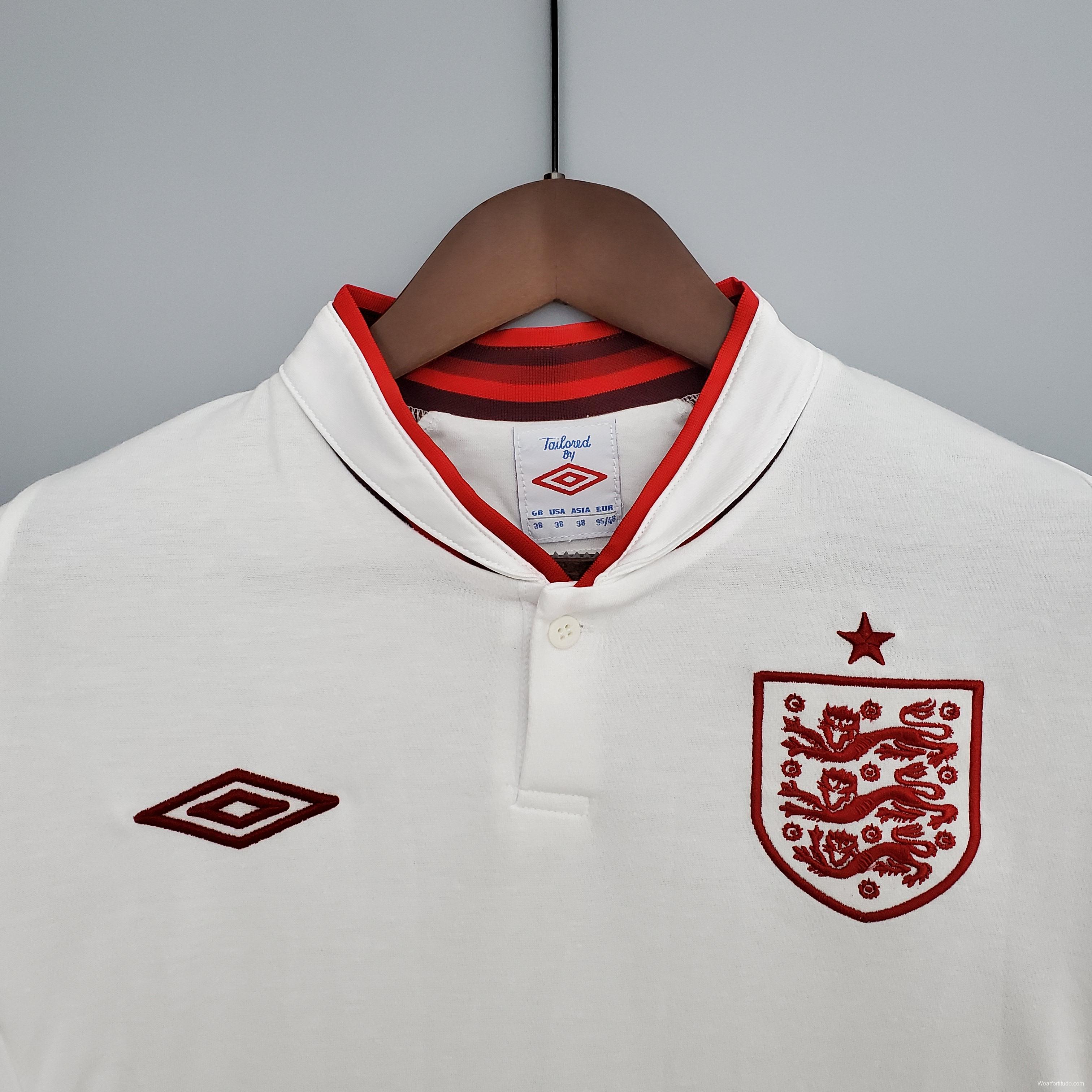 Retro 2012 England home Soccer Jersey