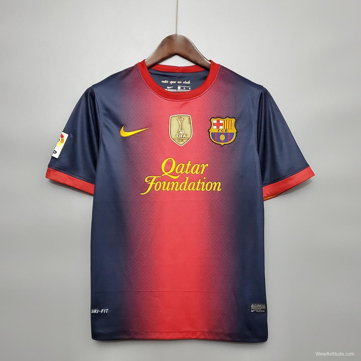 Retro Barcelona 12/13 home Soccer Jersey