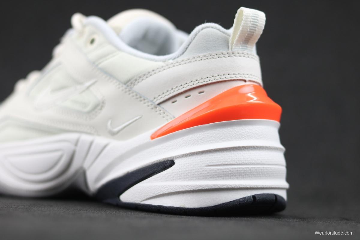 NIKE M2K Tekno white orange color retro sports daddy shoes AV4789-001