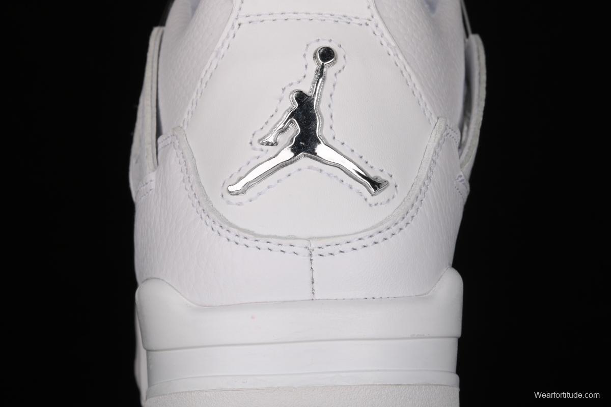 Air Jordan4 Retro PureMoney White Cat headlayer True Standard 308497-100