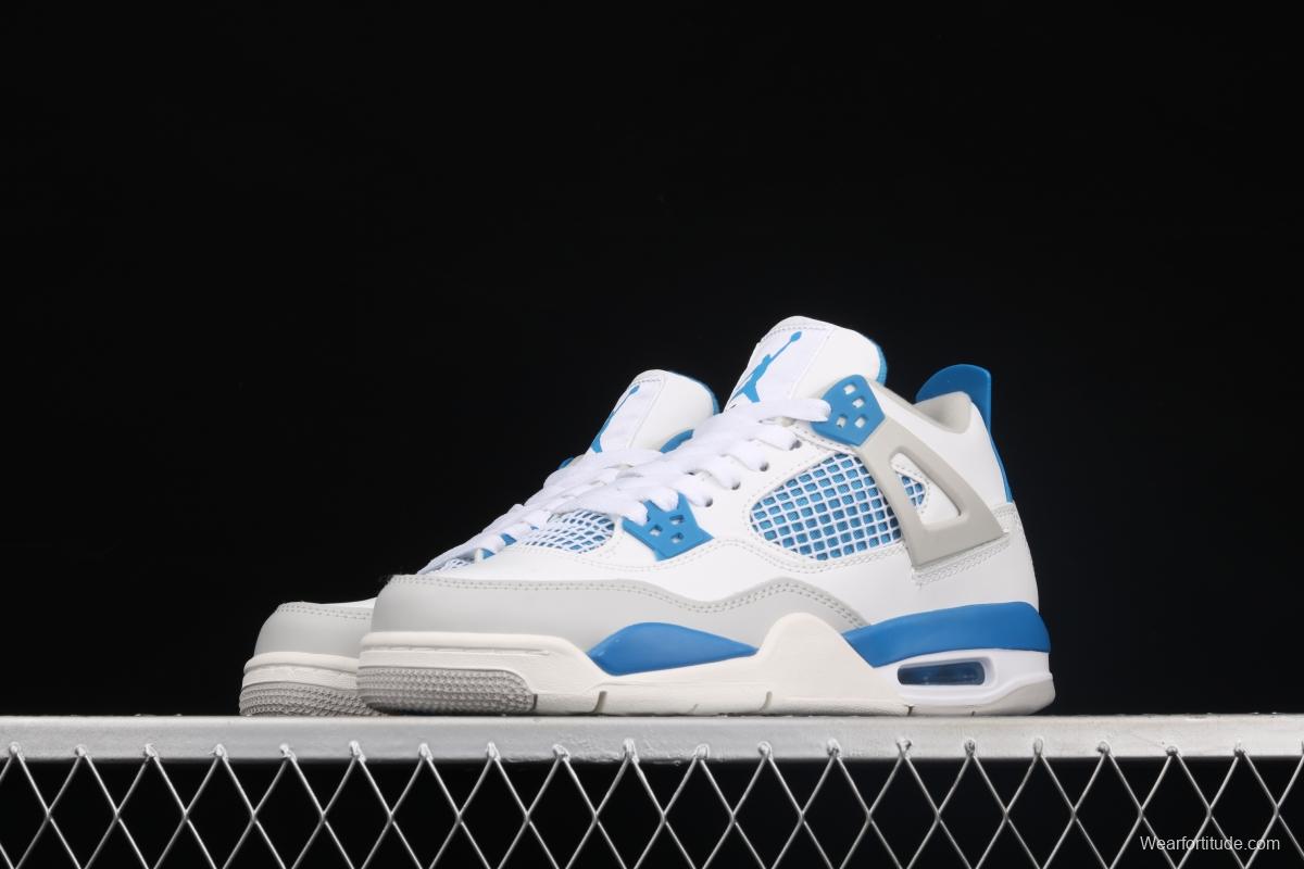 Air Jordan 4 Retro Military Blue White Blue 308497-105