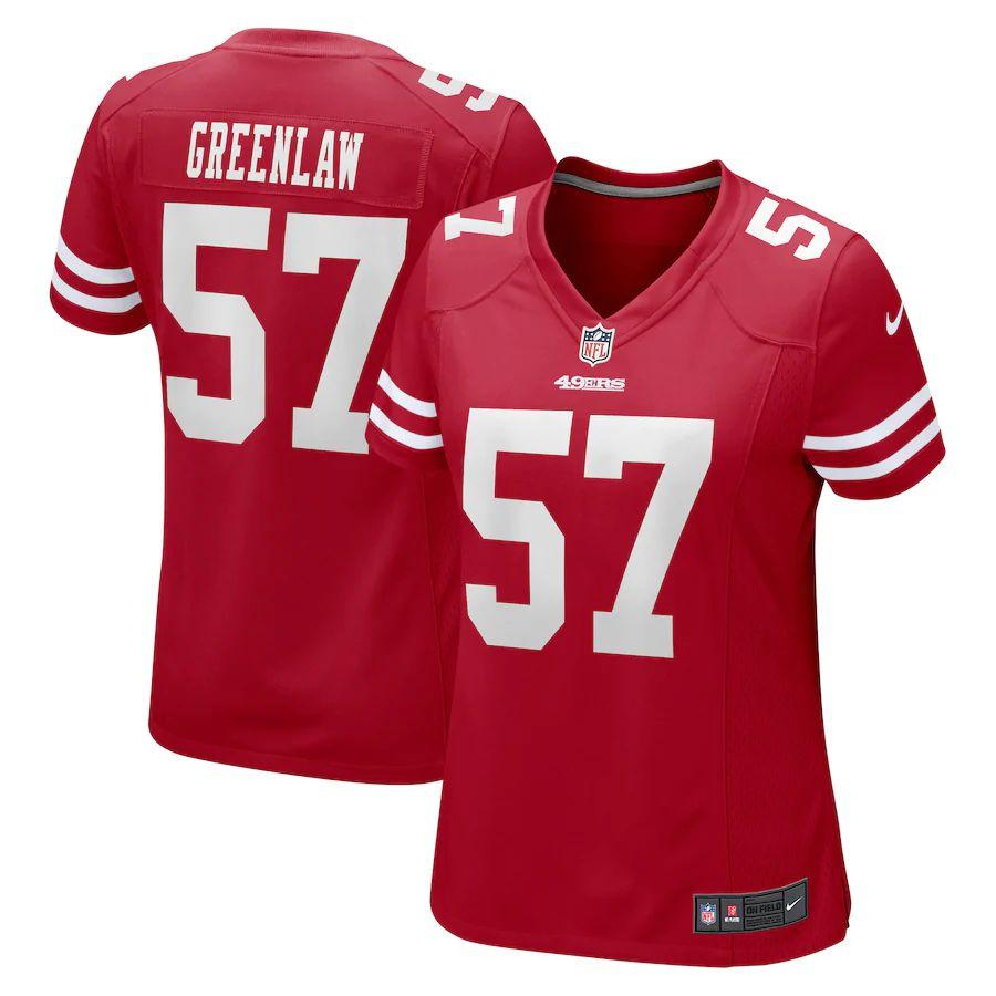 Women's Dre Greenlaw Scarlet Player Limited Team Jersey