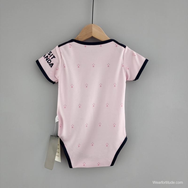 22/23 Arsenal Third Pink Baby Jersey 6-18 Month KM#0018