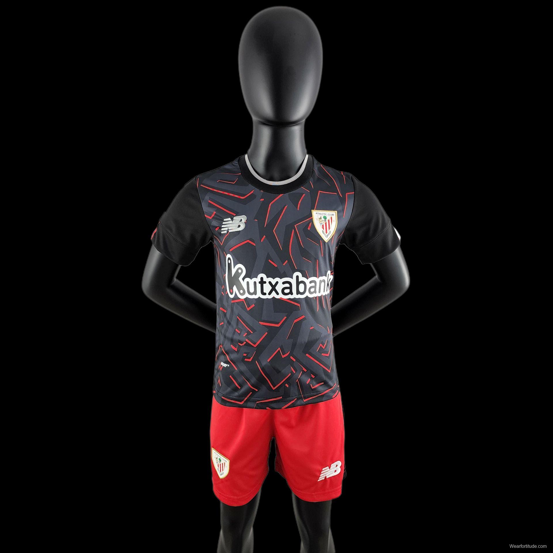 22/23 Kids Kit Athletic Bilbao Away Size：16-28 Soccer Jersey