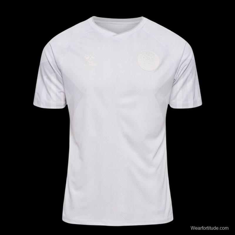 2022 Denmark Away White Jersey