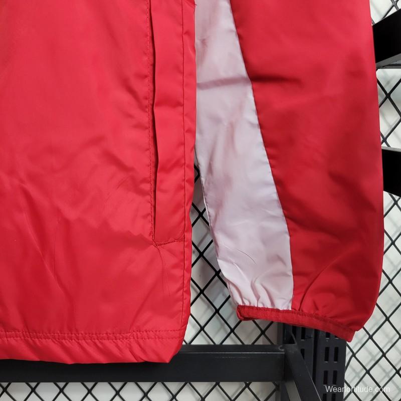 22-23 SC Internacional Red Windbreaker