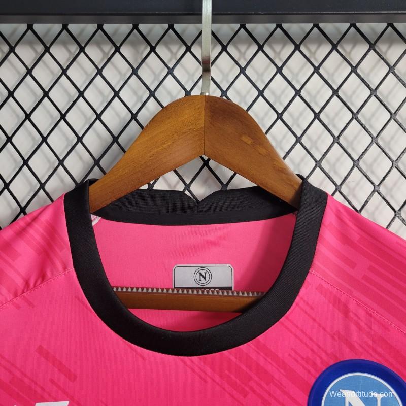 23-24 Napoli Red Goalkeeper Jersey