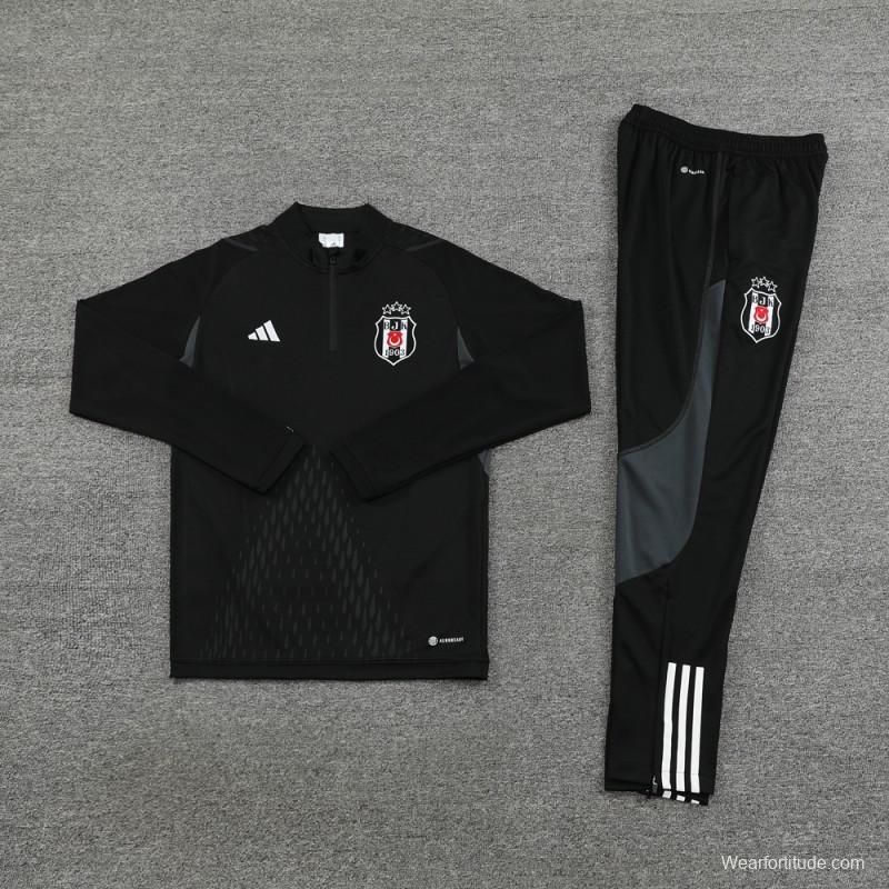 23/24 Besiktas Black Half Zipper Jacket+Pants