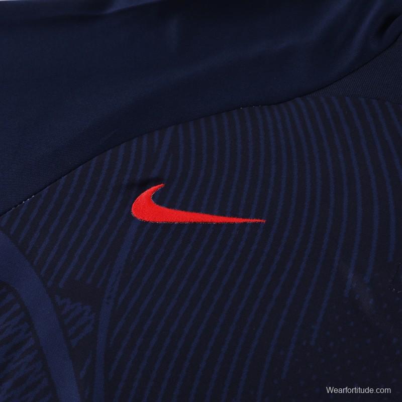 2024 Nike Navy Half Zipper Jacket+Pants