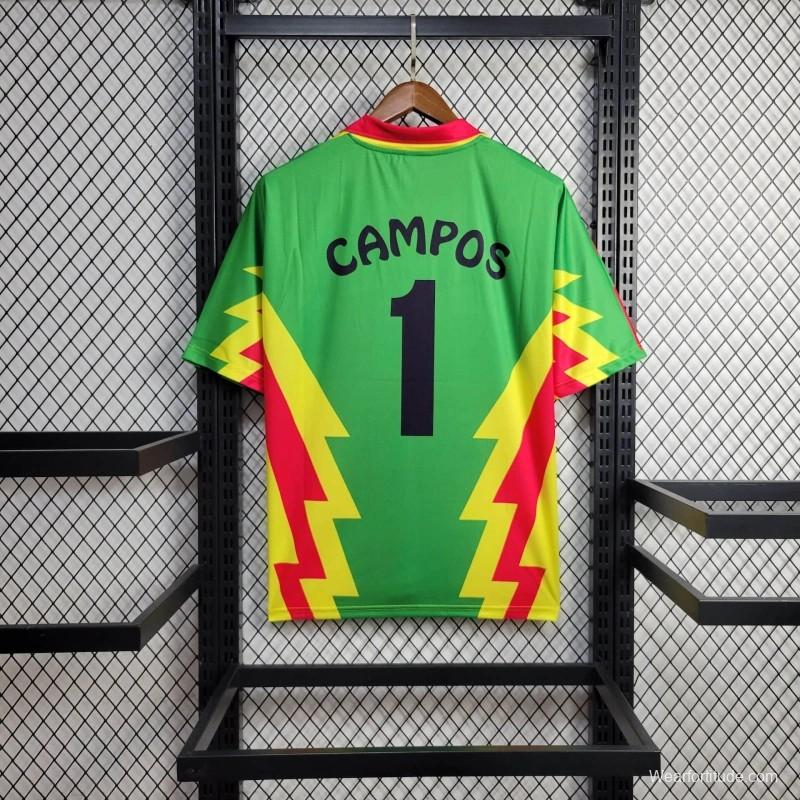 Retro 1998 Mexico CAMPOS 1 WORLD CUP HOME Jersey