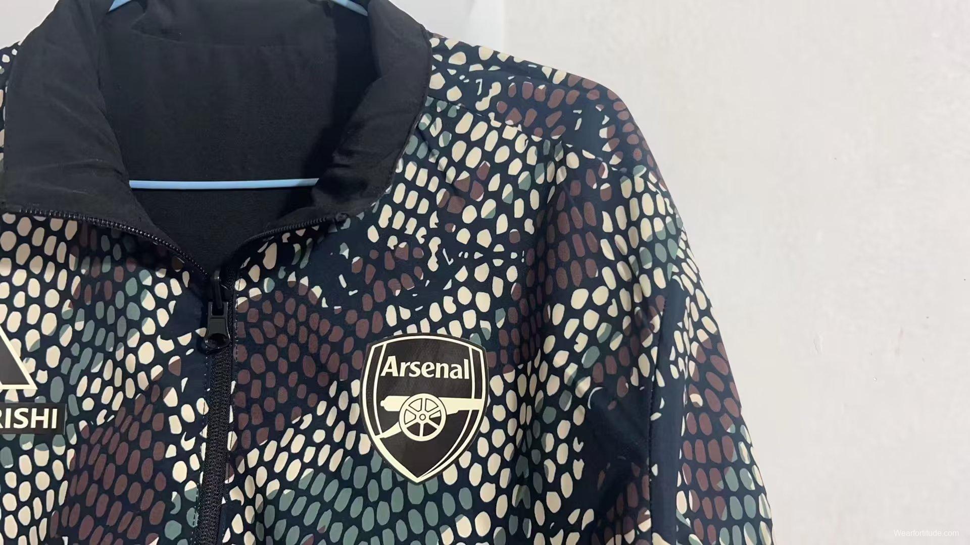 23/24 Adidas x Maharishi Arsenal Reversible Windbreaker