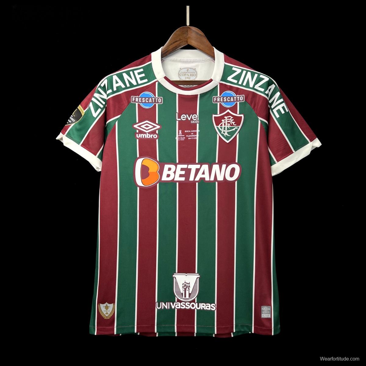 23/24 Fluminense Home Final Match Jersey With All Sponsors And Patch