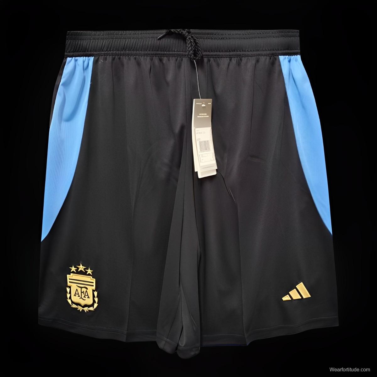 2024 Argentina Home Black Shorts